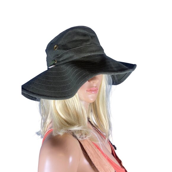 NWT Tilley Hemp Broad Brim Natural Hat Olive Large MSRP$115 New - Picture 14 of 16